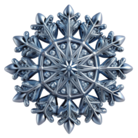 serene vintage Large snowflake intricate design authentic png