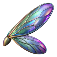 wonderful traditional Close-up of a dragonfly wing iridescent premium png