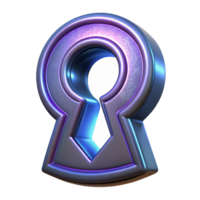 serene artistic Keyhole, intricate design, glowing, high resolution png