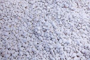 white Close up of gravel texture for background. photo