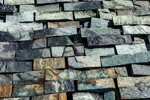 Granite slabs of different sizes and shapes photo