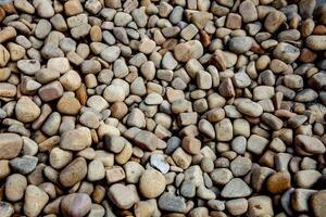 Close up of gravel texture for background. photo