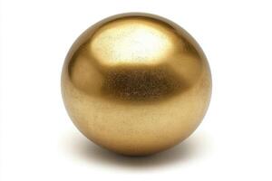 Golden sphere ornament photo