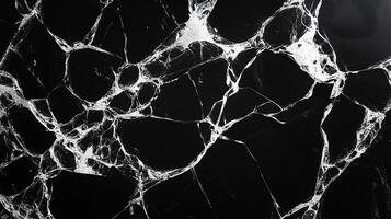 Broken glass surface isolated on black background. 15 photo