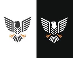 Fierce Eagle Artwork with Detailed Feathers and Intense Expression vector