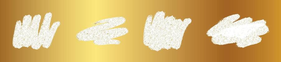 Scratch card win effect with brush texture marks. Lottery ticket reveal and prize stroke icons. Flat illustration isolated on white background. vector