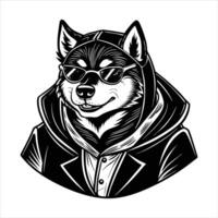 Rebel Wolf Stock vector