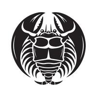 High Resolution Horseshoe crab Silhouette Graphic vector