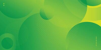 Minimal yellow and green geometric background. Dynamic shapes composition. Vectors illustration