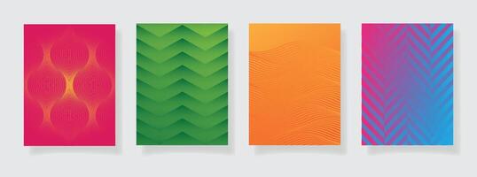Abstract gradient color pattern texture book cover template background business brochure design header vector