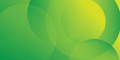 Minimal yellow and green background with halftone circles. Vectors illustration dynamic background