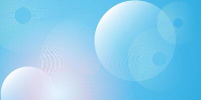 Abstract gradient blue modern background with circle elements vector