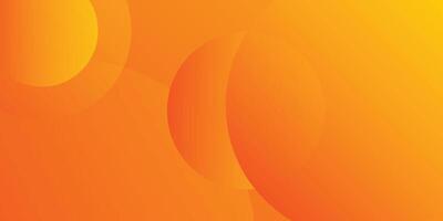 Abstract orange with circles background, dynamic circle shapes composition vector