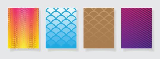 Modern poster templates abstract backgrounds halftone gradients poster templates abstract backgrounds vector