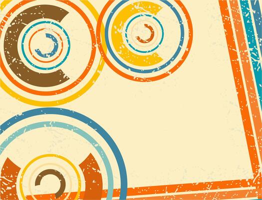 circle vinage retro design