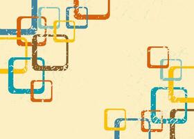 square vintage retro design vector