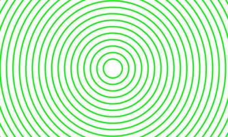Bright green concentric circle design on white background vector