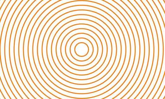 Orange concentric circle lines forming abstract radial pattern vector
