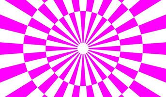 Bright pink and white radial burst pattern with concentric rays for vibrant backgrounds digital graphics and pop art inspired designs vector