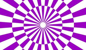 Purple and white radial burst design with concentric rays for vibrant backgrounds digital art and abstract motion graphics vector