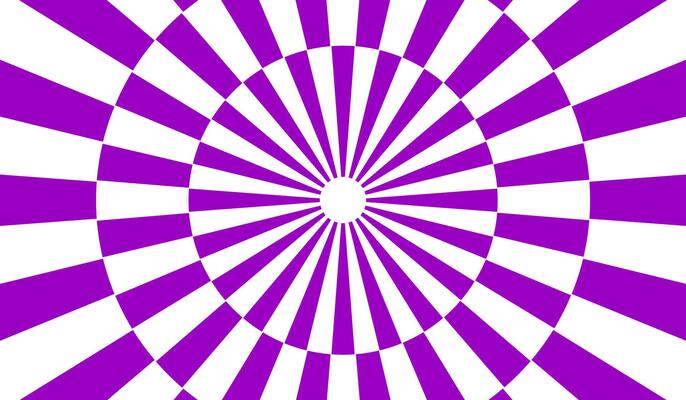 Purple and white radial burst design with concentric rays for vibrant backgrounds digital art and abstract motion graphics