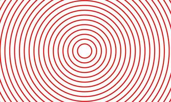Abstract optical illusion pattern with red concentric circles vector