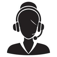 Headset Support Customer Service Graphics for Help Center vector