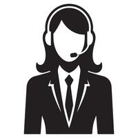 Professional Customer Service Representative Image Illustration Design Graphics vector