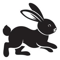 Running Rabbit Illustration A Captivating Image for Design Projects vector