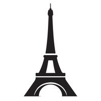 Eiffel Tower Silhouette Art Celebrating Parisian Culture vector