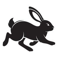 Energetic Hare Illustration A Symbol of Swiftness and Agility Art vector