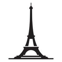 Silhouette Eiffel tower art illustration architecture landmark travel vector