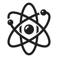 Atom Science Symbol Graphic for Education and Research vector