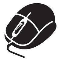 Ergonomic Computer Mouse Illustration for Seamless Digital Navigation vector