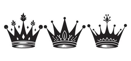 Elegant crown illustration representing royalty, power, and prestigious status vector