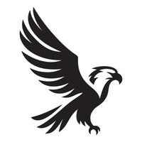 Majestic Eagle Silhouette Illustration for Freedom and Power Concepts vector