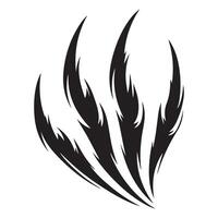 Abstract Flame Silhouette Illustration for Modern Design Projects vector
