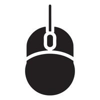 Computer Mouse Silhouette Design Peripheral Input Device vector