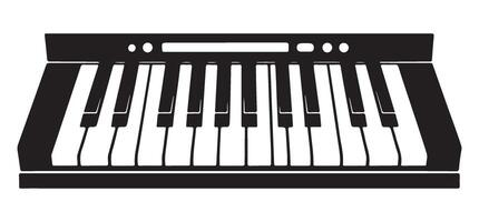 Keyboard Illustration for Music Production and Design Projects vector