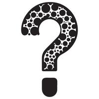 Intriguing Question Mark Design Unique Patterned Symbol Image Art vector