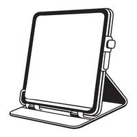 Modern Tablet Device Graphic Design for Mobile Applications vector