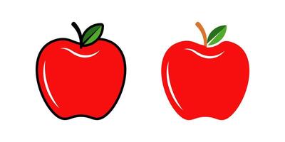 Apple icon set. for mobile concept and web design on white background vector
