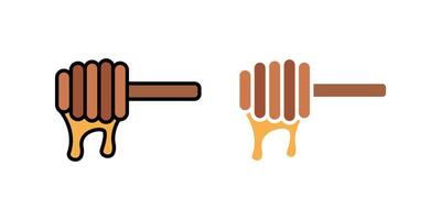 Honey icon set. for mobile concept and web design on white background vector