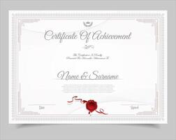 Certificate Template Training Achievement with elegant certificate awards template 02.eps vector