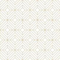 Golden chevron line tiles on white background seamless pattern. Geometric linear diamond grid luxury linear pattern. vector