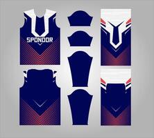 a set of jerseys for sponsor vector