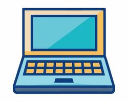 Laptop computer icon illustration design vector