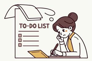 To do list, to do list, to do list, to do list, to do list vector