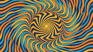 A psychedelic background with a spiral design vector