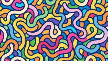 A colorful abstract pattern with wavy lines vector